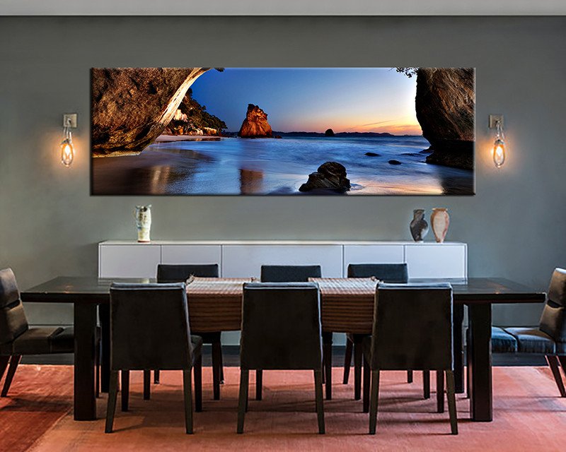 Large Dining Room Wall Decor Awesome 1 Piece Canvas Print Blue Ocean Wall Art