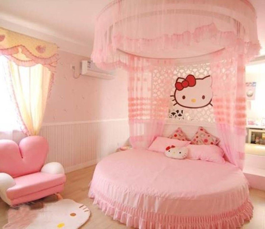 Little Girl Room Decor Ideas Luxury Hello Kitty Girls Room Designs