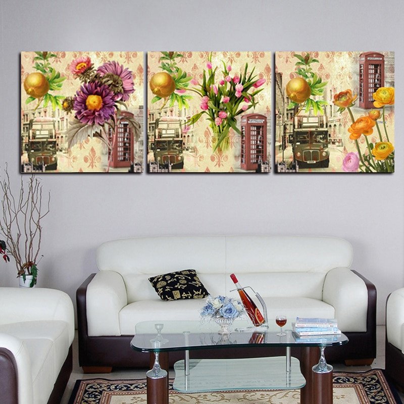 Living Room Wall Decor Pictures Best Of Vintage Print Canvas Painting Flower Wall for Living Room Canvas Picture Oil Painting