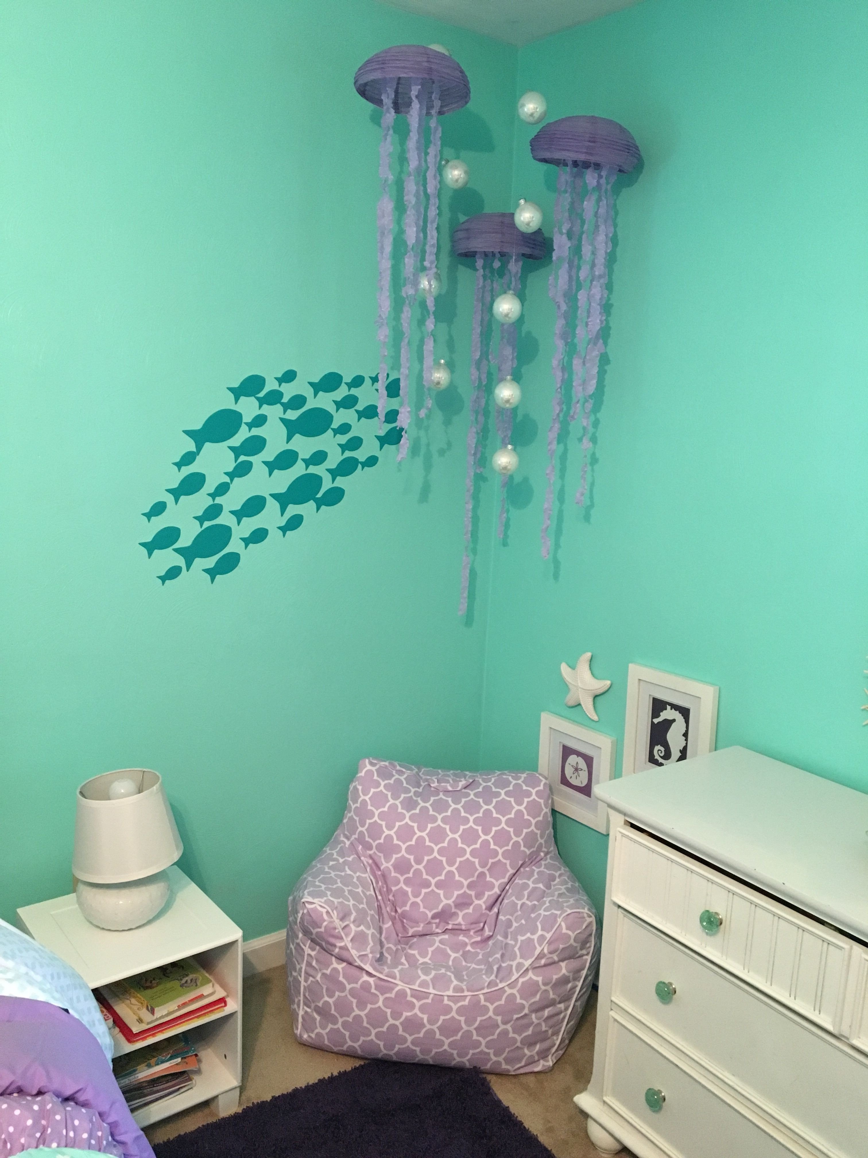 Mermaid Decor for Kids Room Elegant Mermaid Bedroom Mermaid Room Pinterest