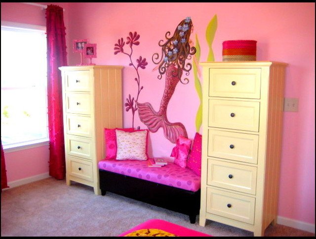 Mermaid Decor for Kids Room Lovely Mermaid Girl S Room Eclectic Kids atlanta by Modern Nest Interiors