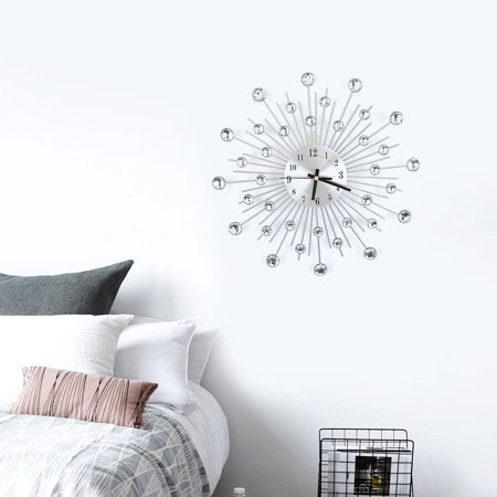 Metal Wall Decor for Bedroom Awesome Walfront Fashion Luxury Diamond Studded Metal Wall Clock Living Room Bedroom Decor Wall Clock