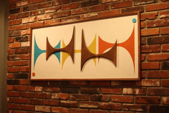 Mid Century Modern Wall Decor Elegant Mid Century Modern Witco Madmen Abstract Wall Art Sculpture