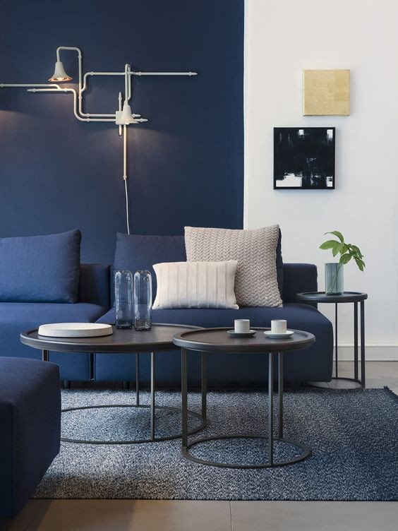 Modern Blue Living Room Decorating Ideas Fresh 9 Interior Decor Living Rooms In Moody Blue Interiors by Color