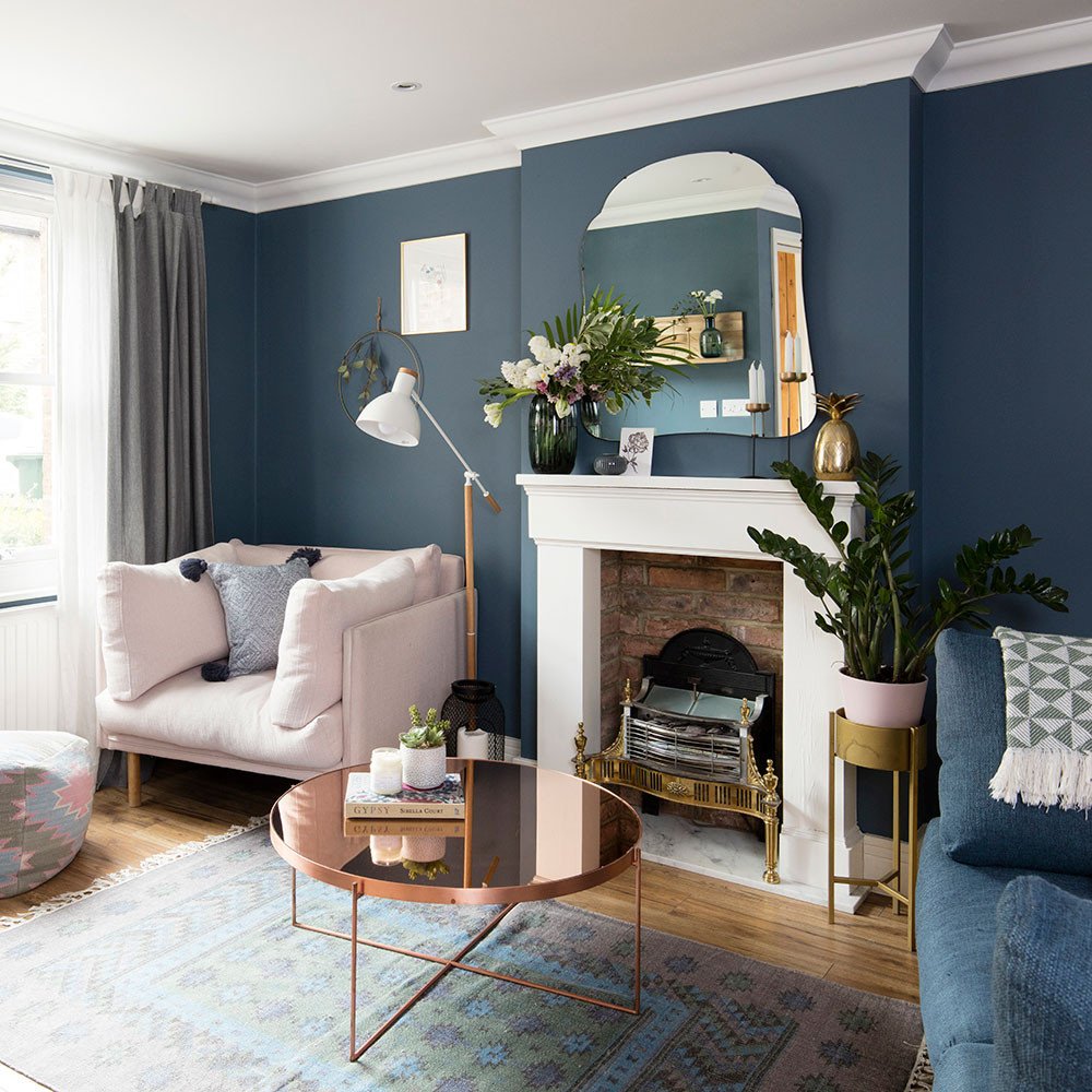 Modern Grey Living Room Decorating Ideas Beautiful Blue Living Room Ideas – From Midnight to Duck Egg See How sophisticated Blue Can Be