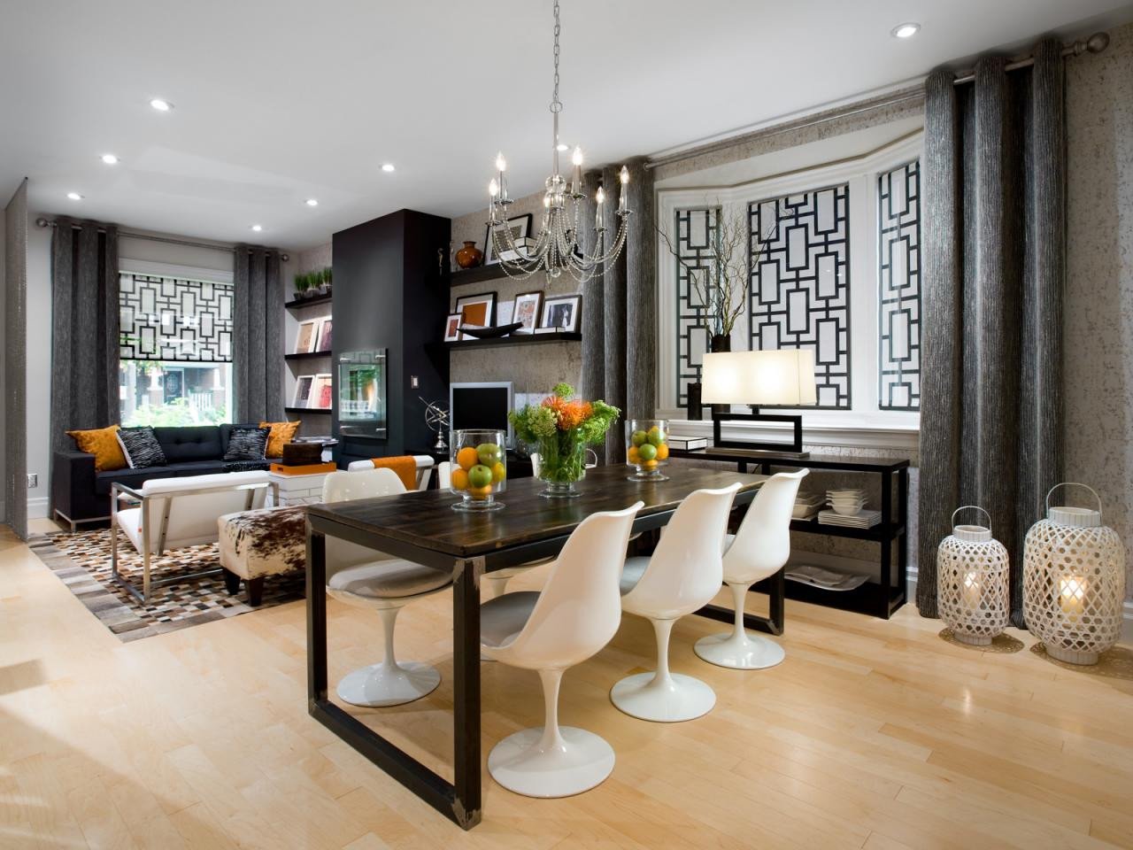 Modern Living Dining Room Decorating Ideas Inspirational Living Room Dining Room Makeover From Gutted to Gorgeous