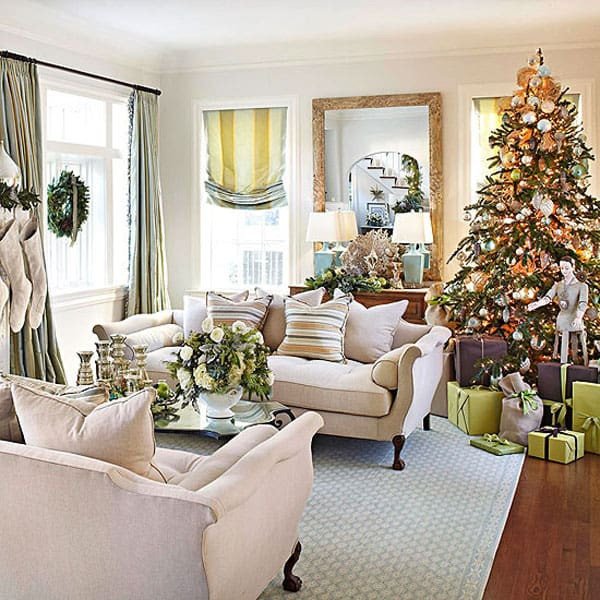 Modern Living Room Decorating Ideas Christmas Beautiful 53 Wonderfully Modern Christmas Decorated Living Rooms