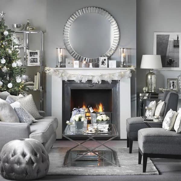 Modern Living Room Decorating Ideas Christmas Best Of 53 Wonderfully Modern Christmas Decorated Living Rooms