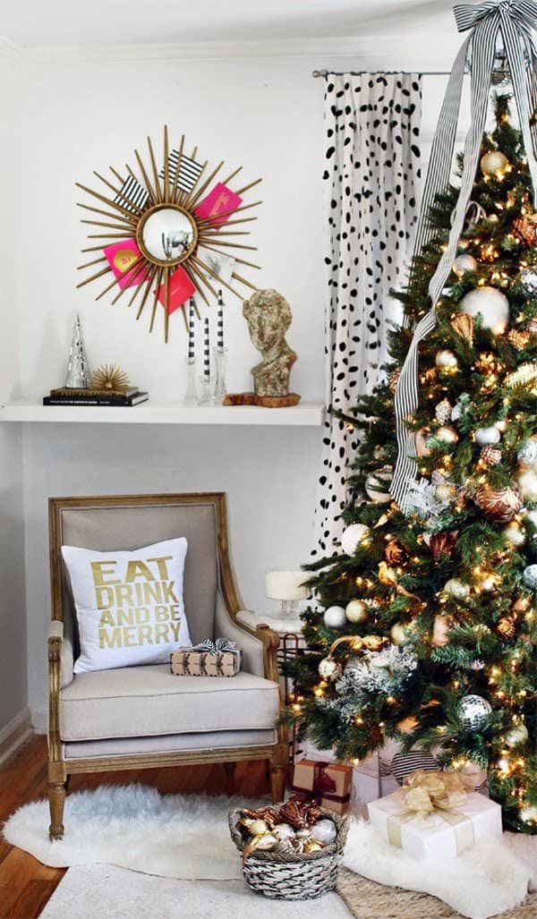 Modern Living Room Decorating Ideas Christmas New 53 Wonderfully Modern Christmas Decorated Living Rooms