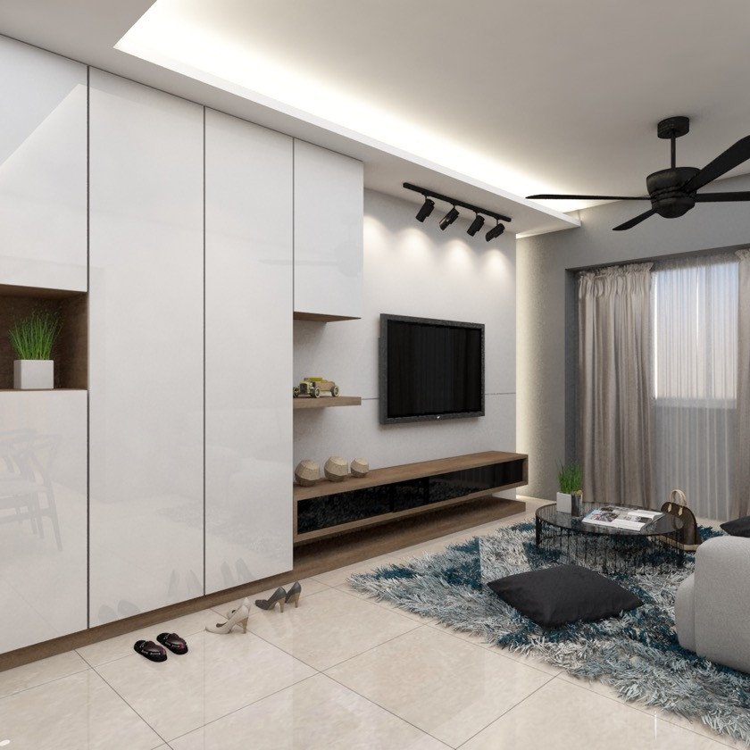 Modern Living Room Decorating Ideas Storage Luxury Storage Ideas In Living Room at Blk 266b Punggol Emerald