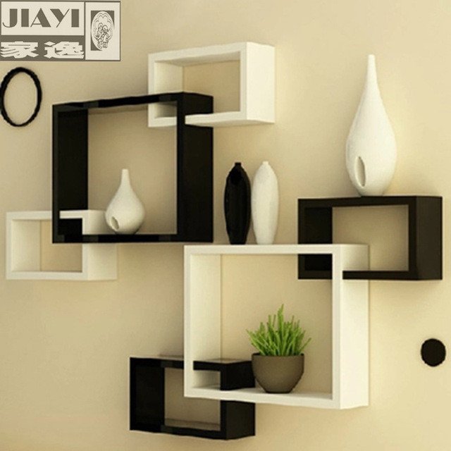 Modern Living Room Decorating Ideas Storage Luxury Yi Minimalist Modern Home Wall Shelving Racks Triples Creative Living Room Wall Decoration