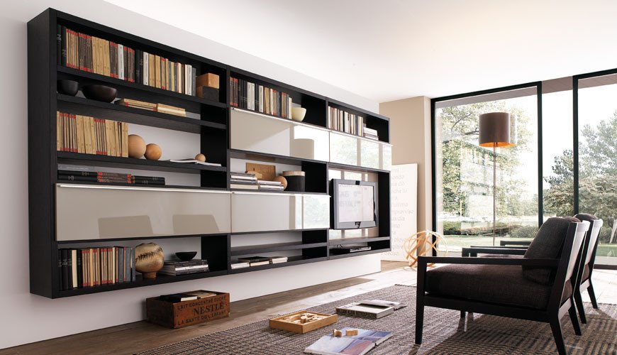 Modern Living Room Decorating Ideas Storage Unique 20 Modern Living Room Wall Units for Book Storage From Misuraemme Digsdigs