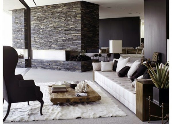 Modern Living Room Wall Decorating Ideas Luxury Living Room Design Ideas Natural Stone Wall In the Interior