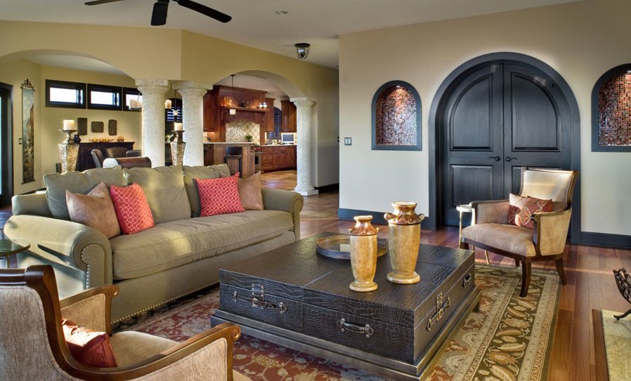 Modern Mediterranean Living Room Decorating Ideas Inspirational Mediterranean Style Home with Rustic Elegance Idesignarch