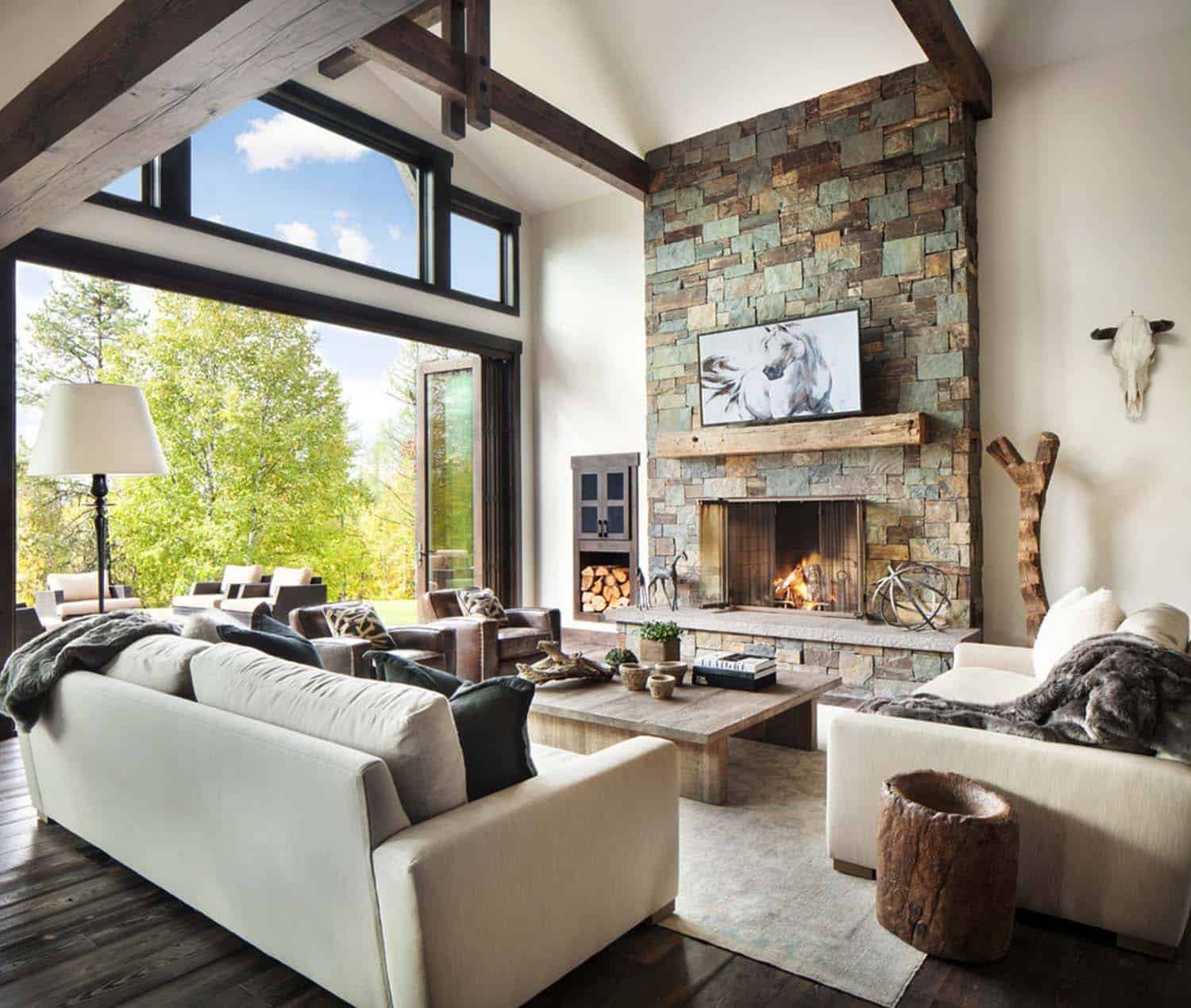 Modern Rustic Living Room Decorating Ideas Unique Rustic Modern Dwelling Nestled In the northern Rocky Mountains