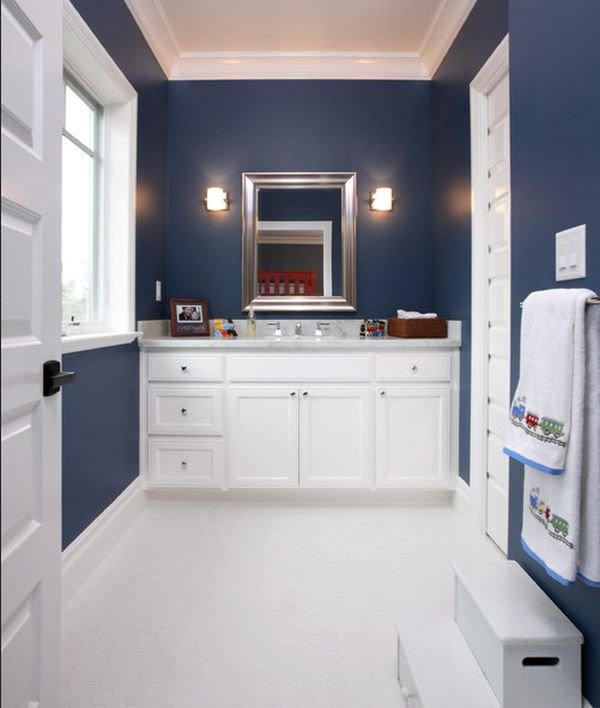 Navy and White Bathroom Decor Awesome 23 Kids Bathroom Design Ideas to Brighten Up Your Home