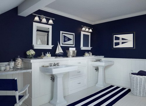 Navy and White Bathroom Decor Lovely Easy Tips to Help You Decorating Navy Blue Bathroom Home Decor Help