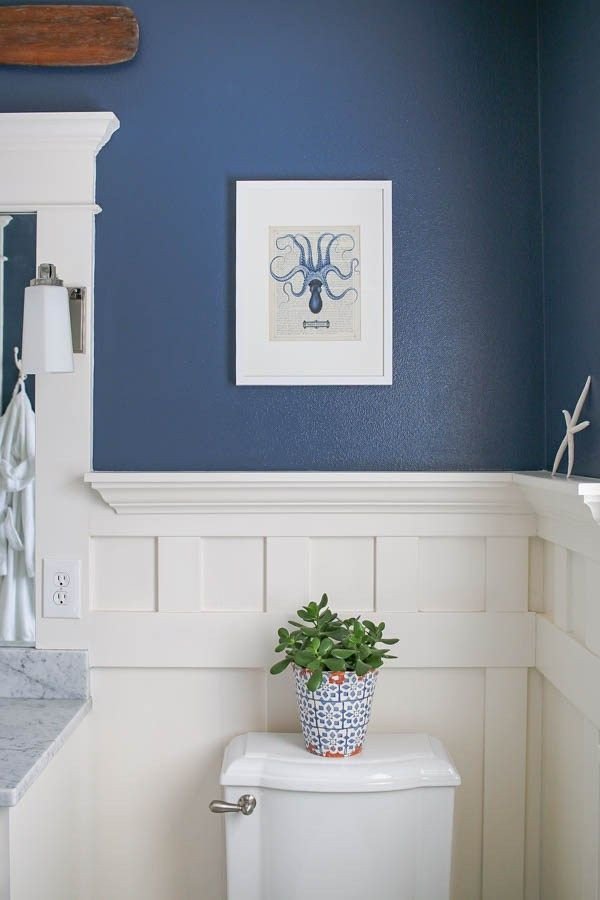 Navy and White Bathroom Decor Lovely Navy Blue and White Bathroom Home Decor