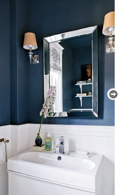 Navy and White Bathroom Decor Luxury Navy Blue Bathroom Contemporary Bathroom Style at Home