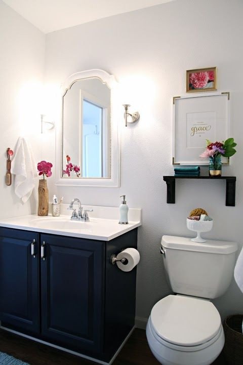 Navy and White Bathroom Decor New Navy Bathroom Decorating Ideas