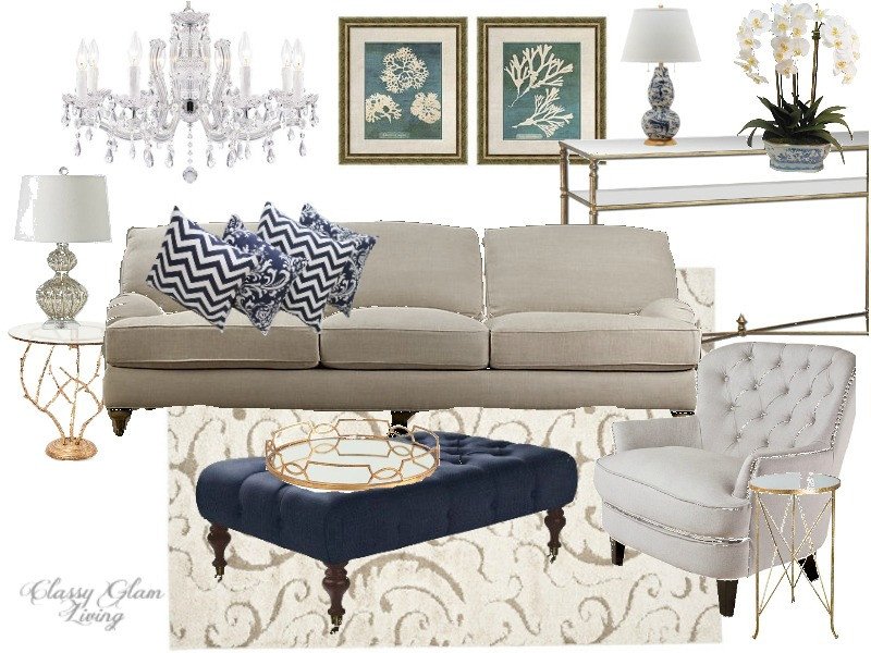 Navy Blue and White Decor Beautiful Color Trend Black White Gold Vs Navy White Gold — Classy Glam Living