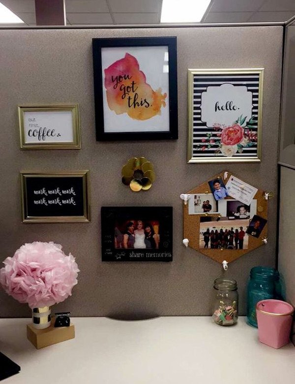 Office Decor Ideas for Work Awesome 20 Creative Diy Cubicle Workspace Ideas