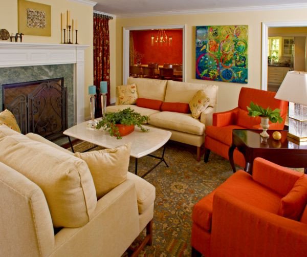 35 Best Of orange Traditional Living Room | Findzhome