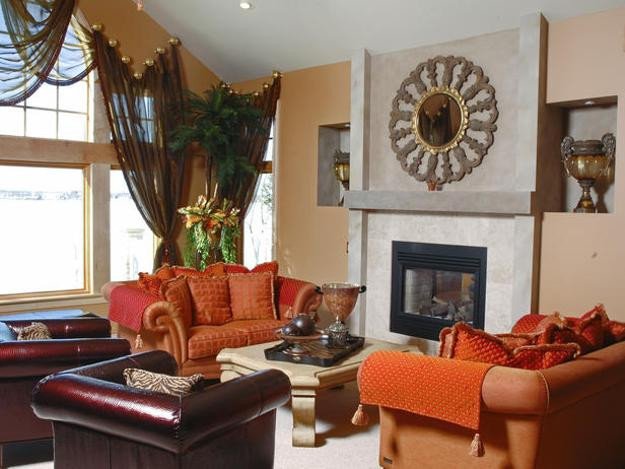 Orange Traditional Living Room Best Of 25 Ideas for Modern Interior Decorating with orange Color Shades