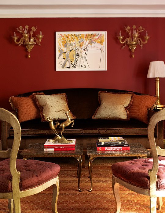 Orange Traditional Living Room Inspirational Palette the Power Of Red