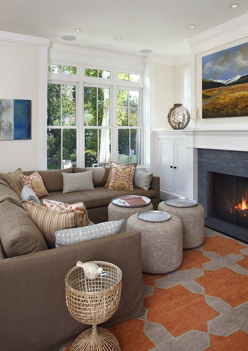 Orange Traditional Living Room New I Love the orange Taupe Rug In the Photo and Wonder where I Could Purchase One