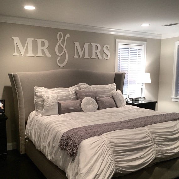 Over the Bed Wall Decor New Mr &amp; Mrs Wall Sign Bed Decor Mr and Mrs Sign for Over