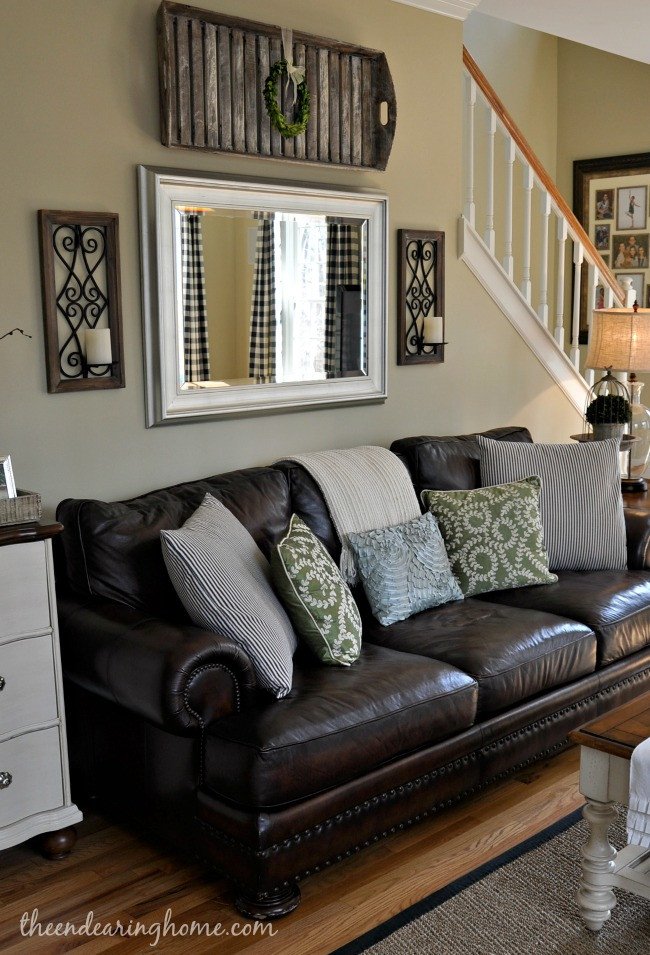 Over the Couch Wall Decor Awesome Updated Family Room tour