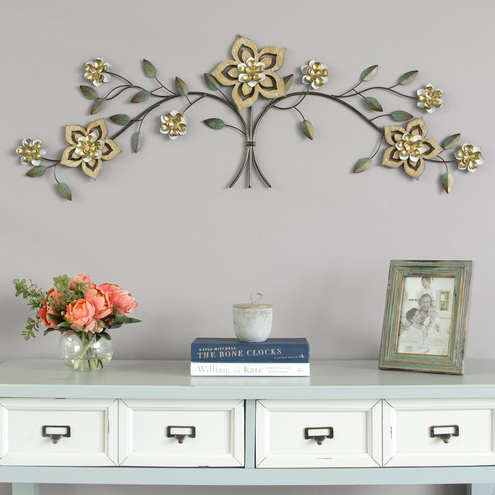 Over the Door Wall Decor Fresh Stratton Home Decor Wood Flower Over the Door Metal Wall Decor S the Home Depot