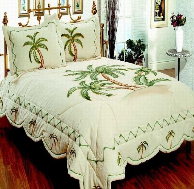 palm themed bedding Beautiful Tropical Palm Tree Bedding to Make Your Bedroom like