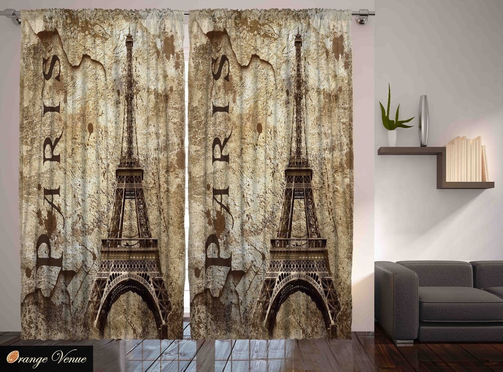 Paris themed Living Room Decor Best Of Paris Decor Eiffel tower Parisian Cityscape themed Living Room Curtain 2 Panels