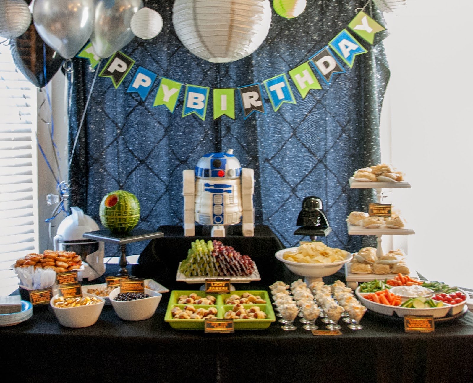 Party Decor Ideas for Adults Awesome Author Robin King Blog Star Wars Party with R2d2 Cake