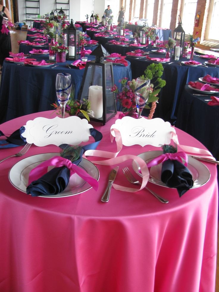 Pink and Blue Wedding Decor Awesome 17 Best Images About Royal Blue Wedding Reception On Pinterest