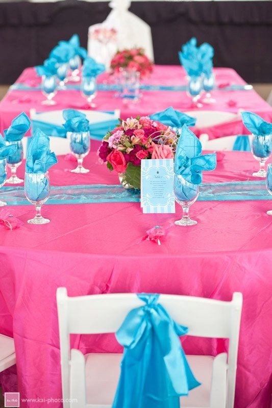 Pink and Blue Wedding Decor Awesome 17 Best Images About Turqouis and Pink On Pinterest