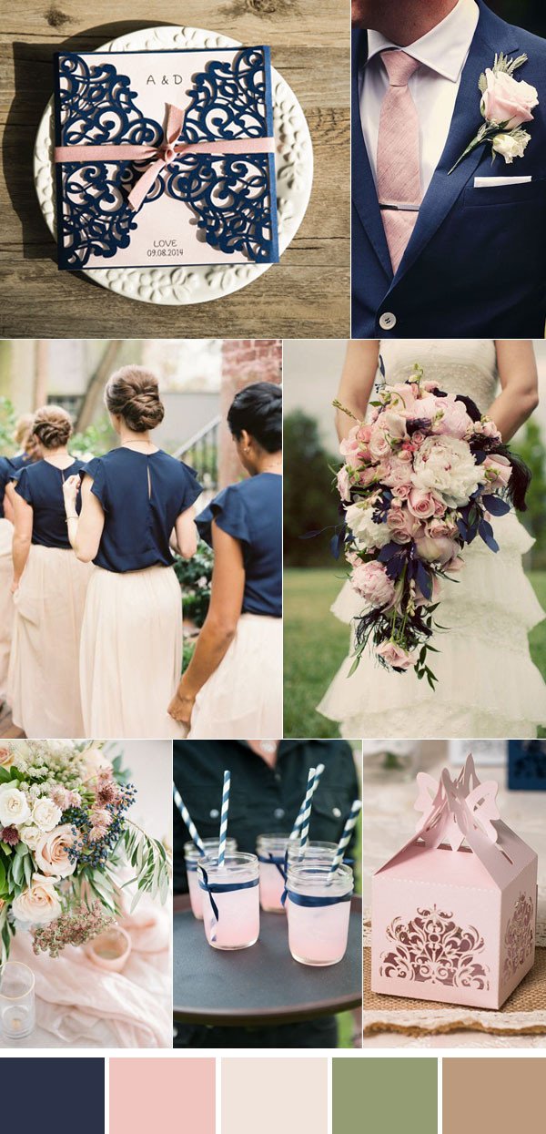 Pink and Blue Wedding Decor Luxury 20 Fabulous Ideas for An Elegant Navy and Pink Wedding