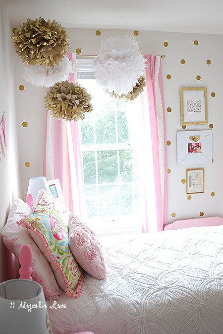 Pink and Gold Bedroom Decor Awesome Girl S Room In Pink White Gold Decor