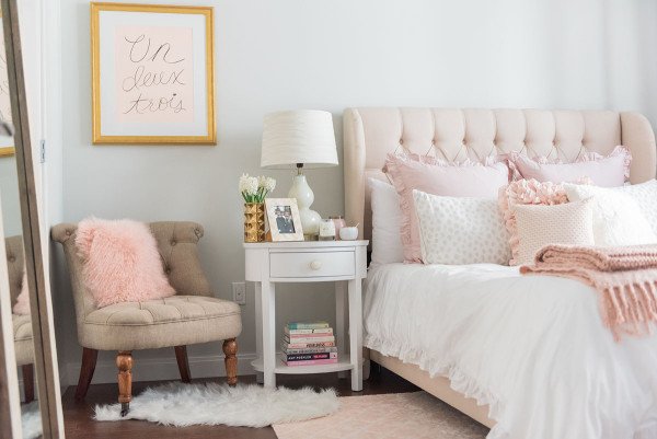 Pink and Gold Bedroom Decor Lovely My Chicago Bedroom Parisian Chic Blush Pink — Bows &amp; Sequins