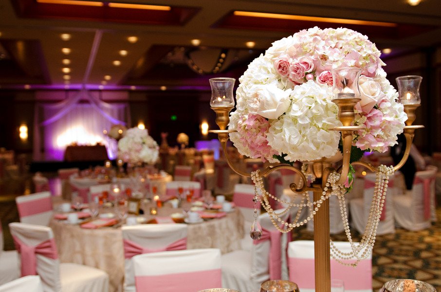 Elegant Pink and Gold Florida Wedding