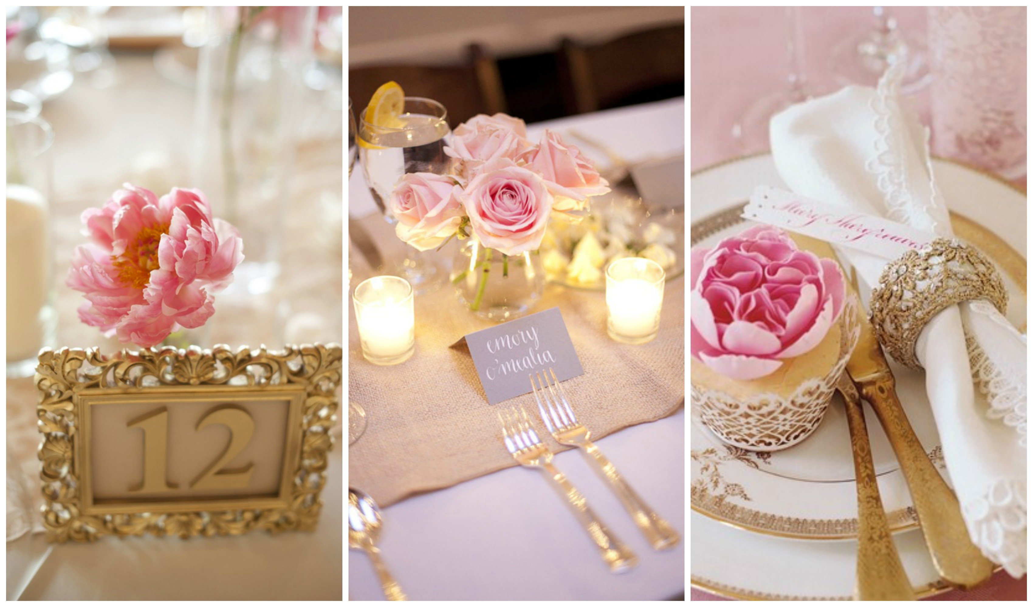 Pink and Gold Wedding Decor Lovely Blush Pink and Gold Wedding Inspiration E Charming Day