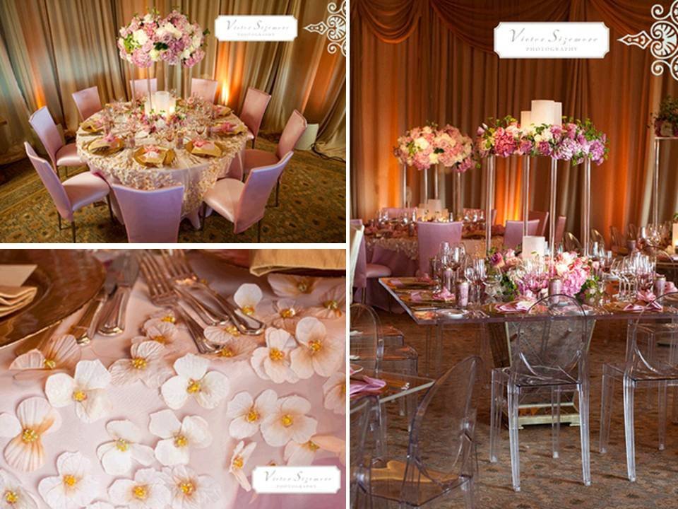 Pink and Gold Wedding Decor Luxury Pink Gold and Cream Wedding