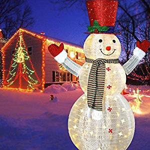 Pre Lit Snowman Outdoor Decor Awesome Amazon 60’’ Led Popup Snowman Outdoor Collapsible Lighted Snowman Christmas Yard