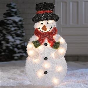 Pre Lit Snowman Outdoor Decor Awesome Lighted Pre Lit Outdoor Frosty Snowman Christmas Holiday Yard Art Decoration