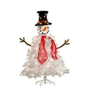 Pre Lit Snowman Outdoor Decor Fresh 5 Foot Lighted Pre Lit Frosty Snowman Christmas Tree Outdoor Holiday Yard Decor