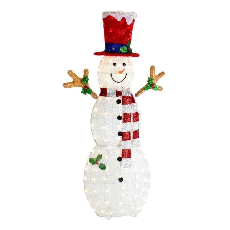 Pre Lit Snowman Outdoor Decor Fresh 60&quot; Pre Lit Snowman Outdoor Christmas Decoration New Metal and Fabric Yard Decor