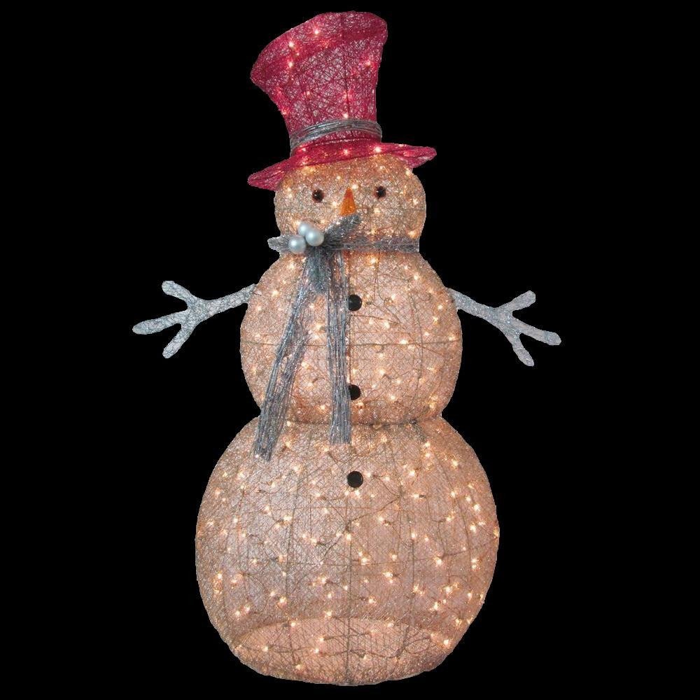 Pre Lit Snowman Outdoor Decor Lovely Home Accents Holiday 5 Ft Pre Lit Gold Snowman Ty364 1411 the Home Depot