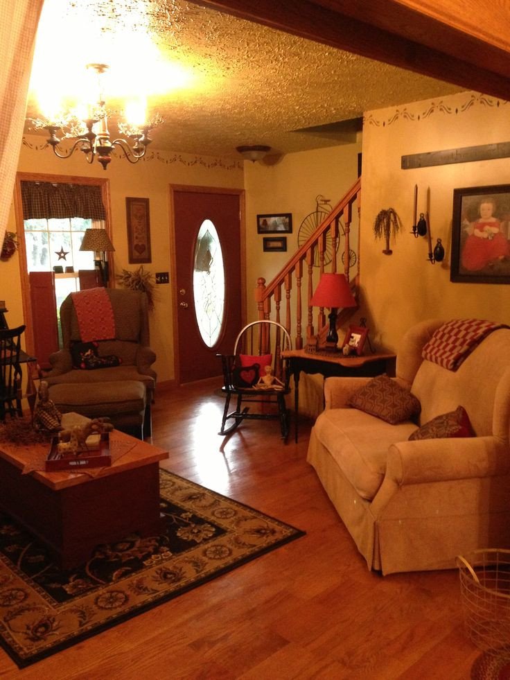 Primitive Small Living Room Ideas Awesome My Wv Primitive Home Amish Country